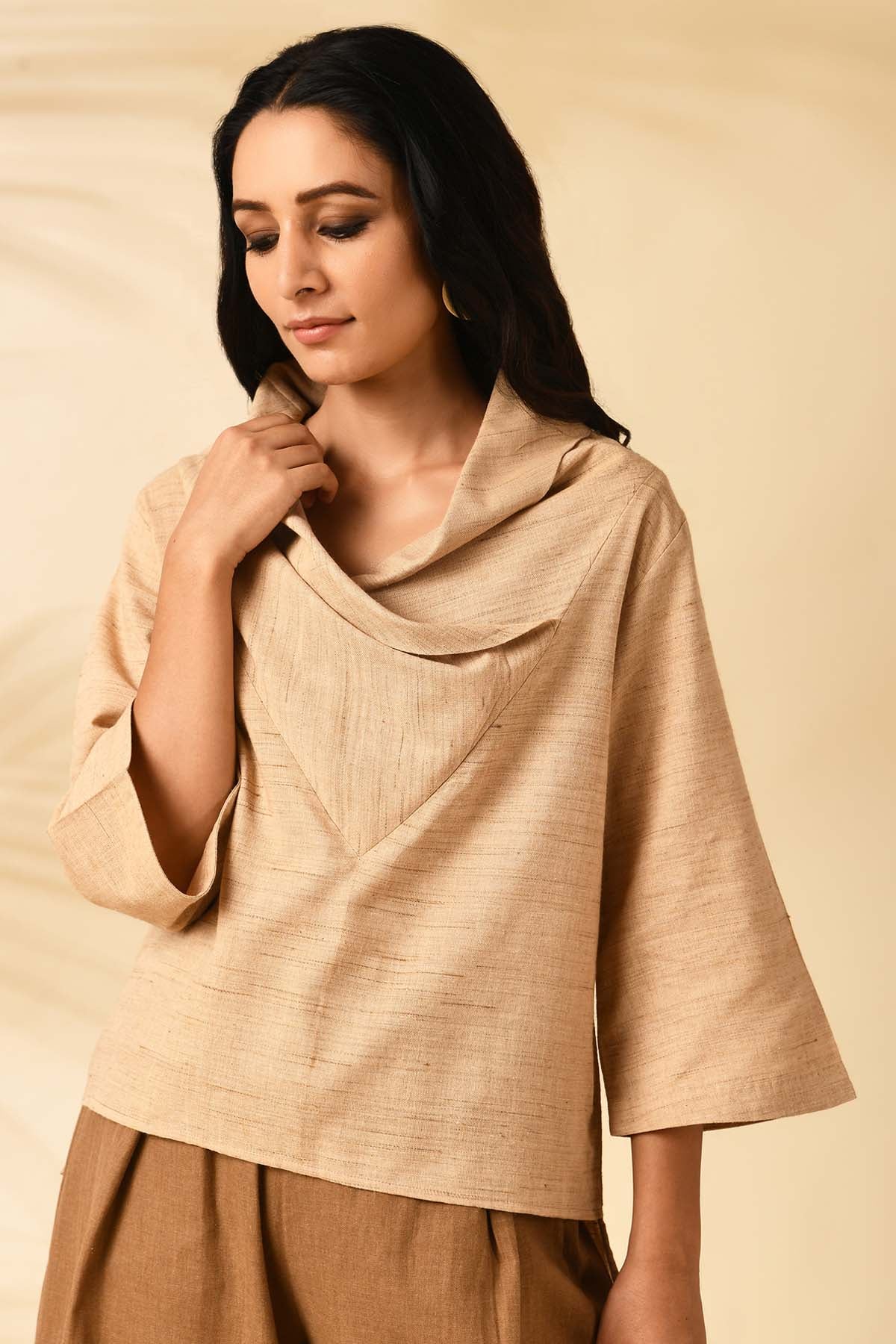Buy Markkah Studio Asymmetric Cowl Top for Women Online at ScrollnShops